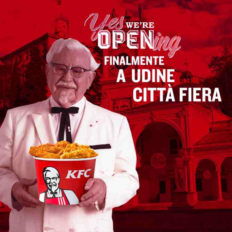 Grande apertura KFC al 1°piano di Città Fiera